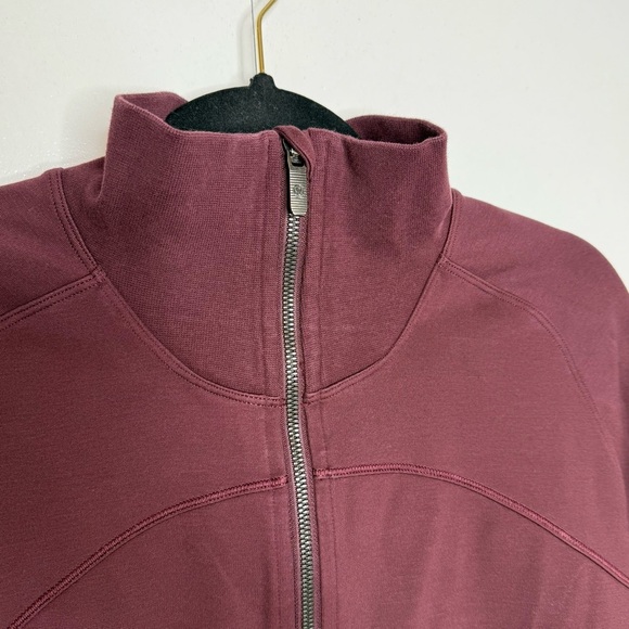 Lululemon Cover Your Tracks Zip Up Jacket - Cassis Burgundy - Size 10 - Picture 5 of 14